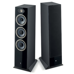 Focal Theva No. 3 Floorstanding Speakers; Black High Gloss Pair (Open Box)