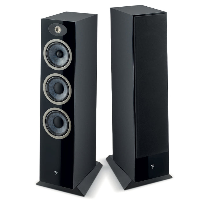 Focal Theva No. 3 Floorstanding Speakers; Black High Gloss Pair (Open Box)