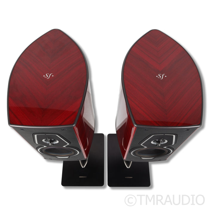 Sonus Faber Guarneri Tradition Bookshelf Speaker Pair w/ Stands; Lilium Rose