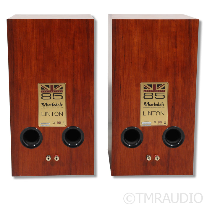 Wharfedale Linton Heritage 85th Anniversary Bookshelf Speakers; Mahogany Pair