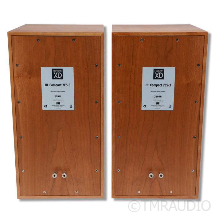 Harbeth HL Compact 7ES-3 XD Bookshelf Speakers; Cherry Pair