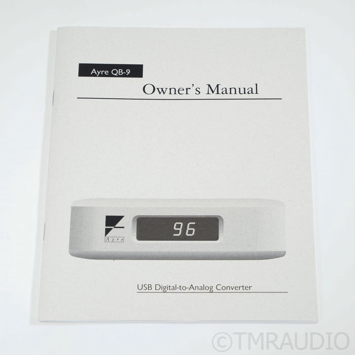 Ayre Acoustics QB-9 Twenty DAC; D/A Converter