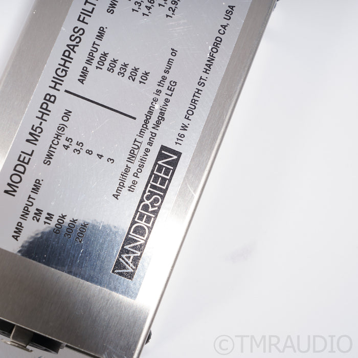 Vandersteen M5-HPB Highpass Crossovers; Pair