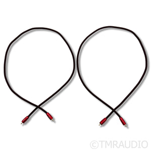 AudioQuest Red River RCA Cables; 1m Pair Interconnects