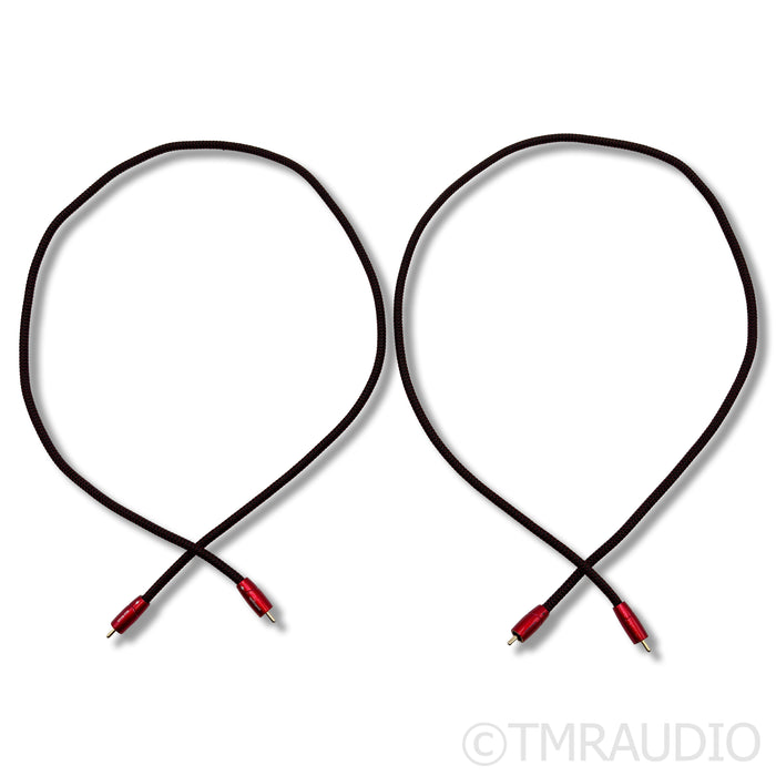 AudioQuest Red River RCA Cables; 1m Pair Interconnects
