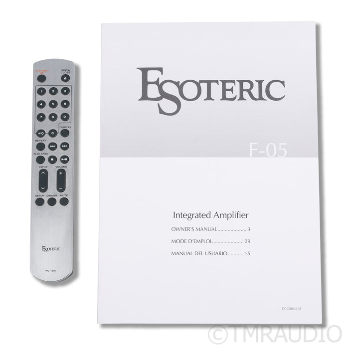 Esoteric Audio F-05 Stereo Integrated Amplifier; Silver MC/MM Phono