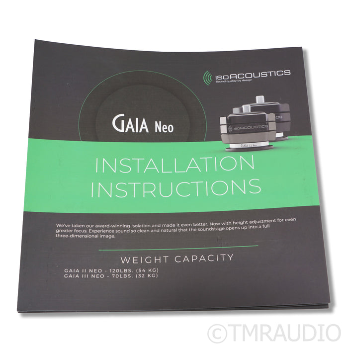 IsoAcoustics Gaia II Neo Isolators, Set of 4 (Open Box)