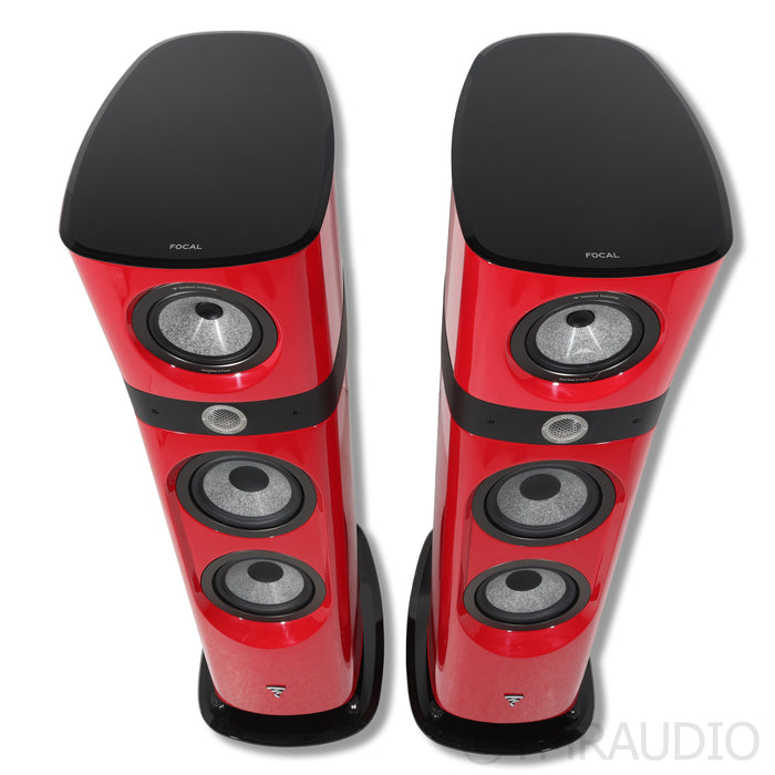 Focal Sopra No. 3 Floorstanding Speakers; Red Pair