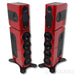 Kii Three BXT Wireless Active Floorstanding Speakers; Red Pair