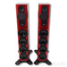 Kii Three BXT Wireless Active Floorstanding Speakers; Red Pair