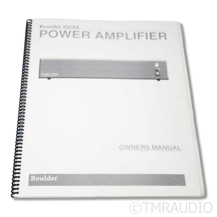 Boulder 102AE Stereo Power Amplifier