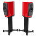 Dynaudio Confidence 20 Bookshelf Speakers; Custom Gloss Red Pair With Stands