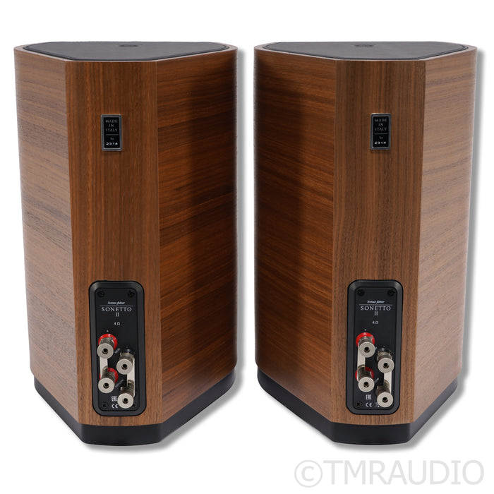 Sonus Faber Sonetto II Bookshelf Speakers; Walnut Pair