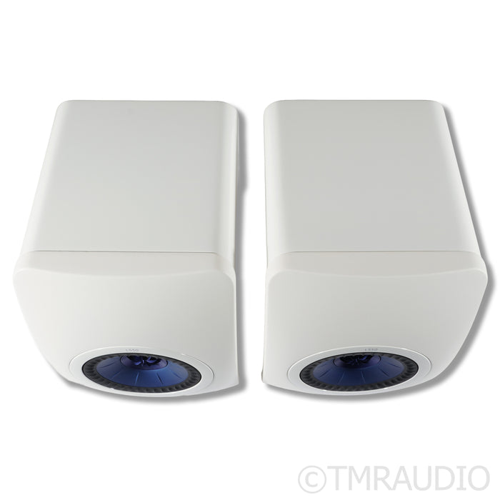 KEF LS50 Bookshelf Speakers; White Pair