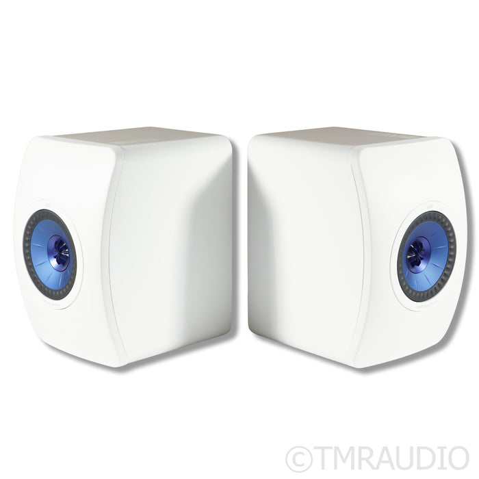 KEF LS50 Bookshelf Speakers; White Pair