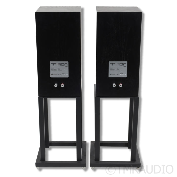 Mission 700 Bookshelf Speakers; Black Piar