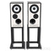 Mission 700 Bookshelf Speakers; Black Piar