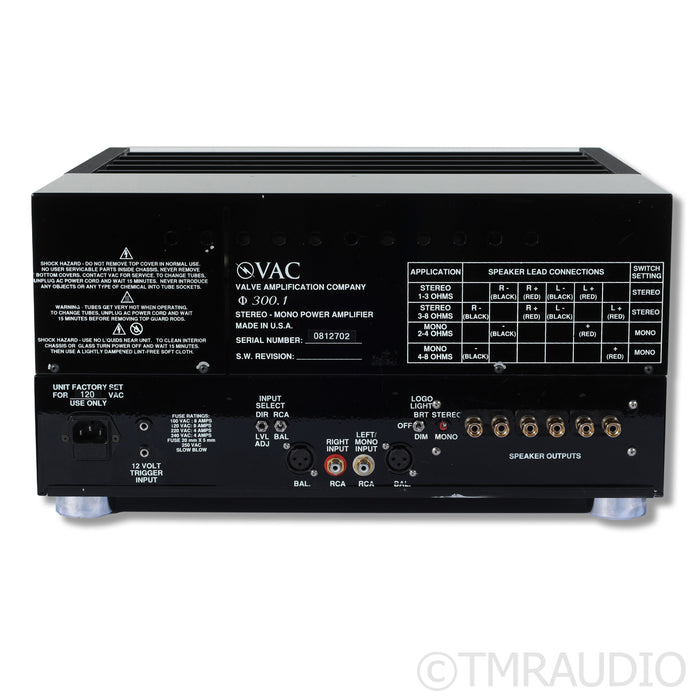 VAC PHI 300.1 Stereo/Mono Tube Power Amplifier