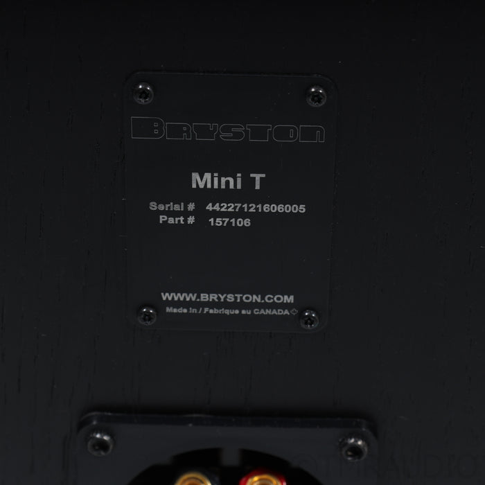 Bryston Mini T Bookshelf Speakers; Black Pair