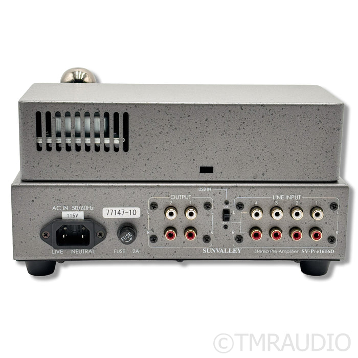 Sunvalley Audio SV-Pre1616D Stereo Tube Preamplifier; V-Cap Upgrade