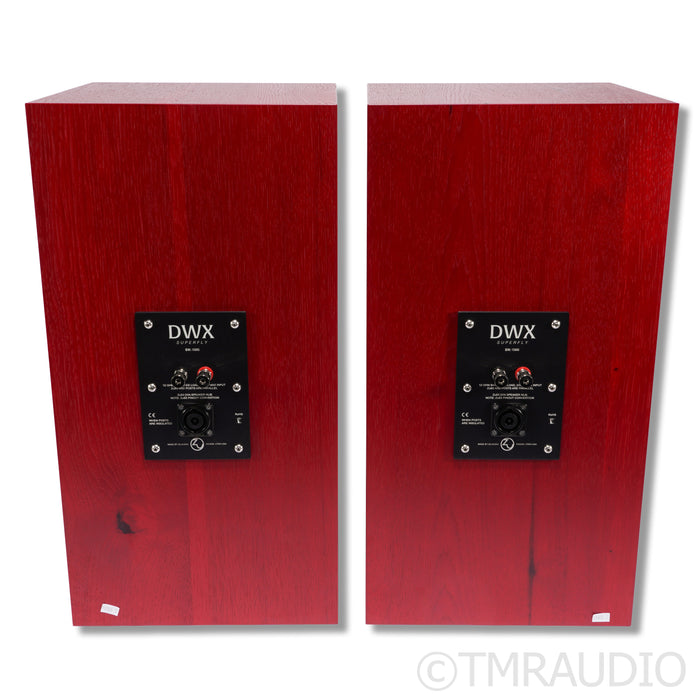 Zu Audio DWX Bookshelf Speaker; Superfly Upgrade; Ruby Red Hickory Pair