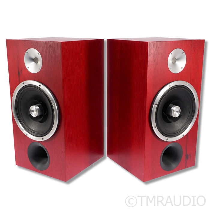 Zu Audio DWX Bookshelf Speaker; Superfly Upgrade; Ruby Red Hickory Pair