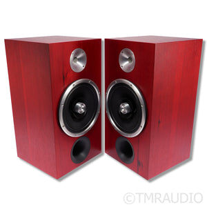 Zu Audio DWX Bookshelf Speaker; Superfly Upgrade; Ruby Red Hickory Pair