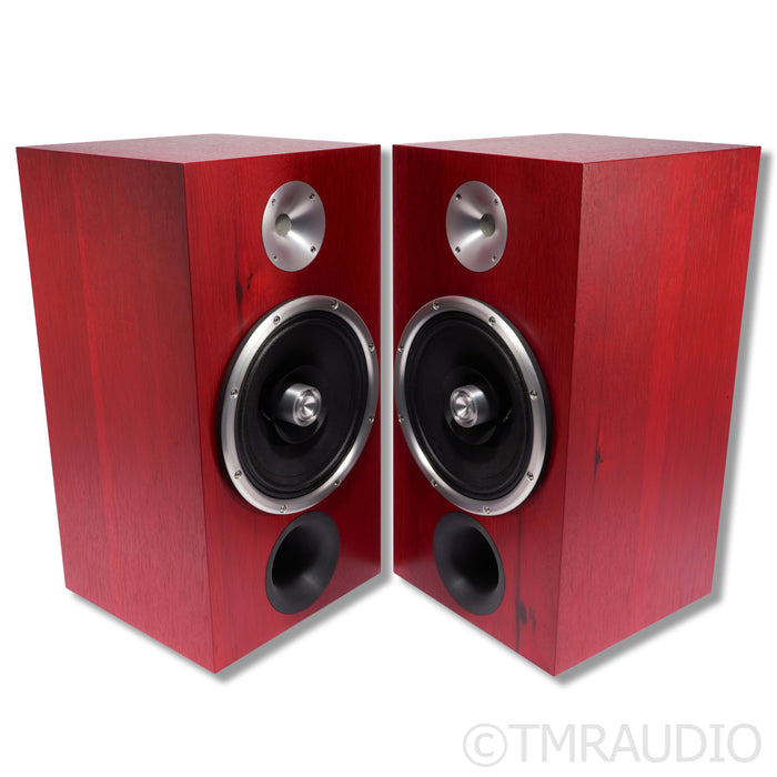 Zu Audio DWX Bookshelf Speaker; Superfly Upgrade; Ruby Red Hickory Pair