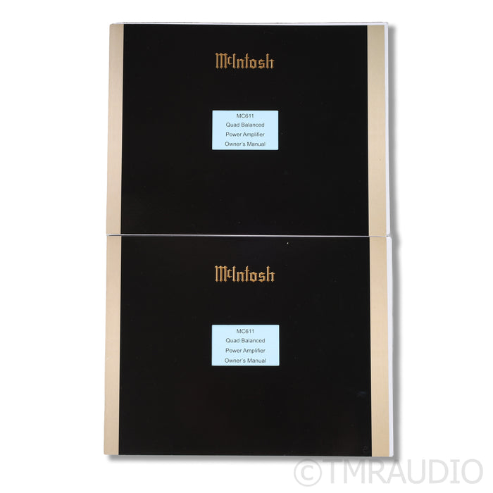 McIntosh MC611 Mono Power Amplifier; Pair
