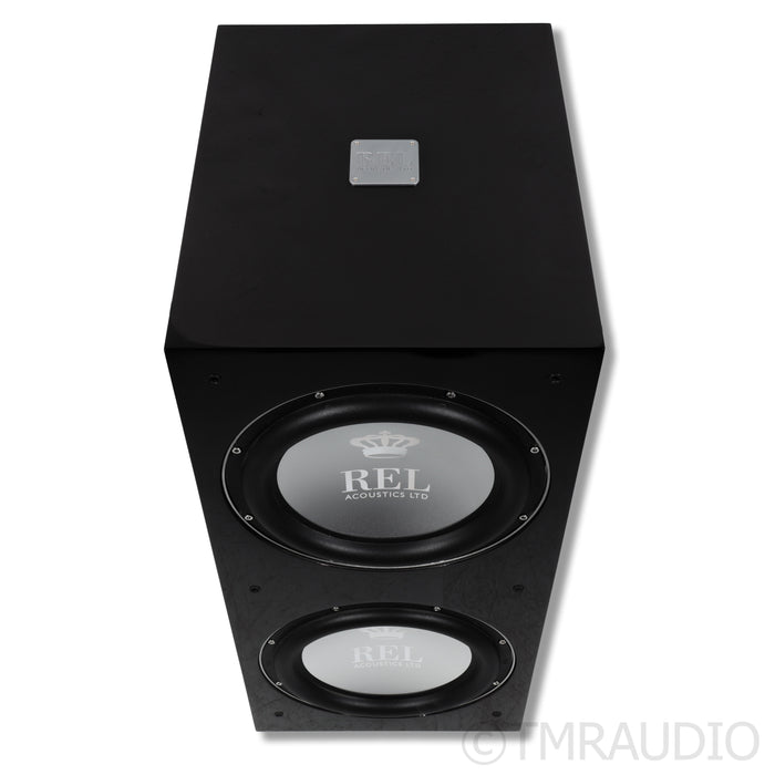 REL Acoustics 212/SX Dual 12" Powered Subwoofer; Piano Black
