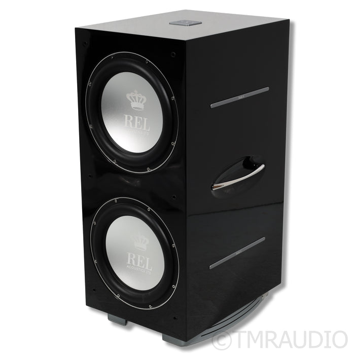 REL Acoustics 212/SX Dual 12" Powered Subwoofer; Piano Black