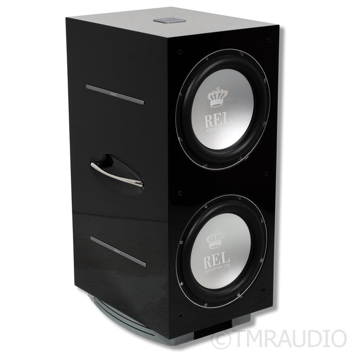 REL Acoustics 212/SX Dual 12" Powered Subwoofer; Piano Black
