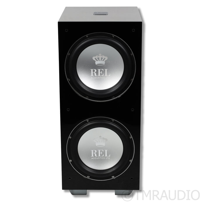 REL Acoustics 212/SX Dual 12" Powered Subwoofer; Piano Black