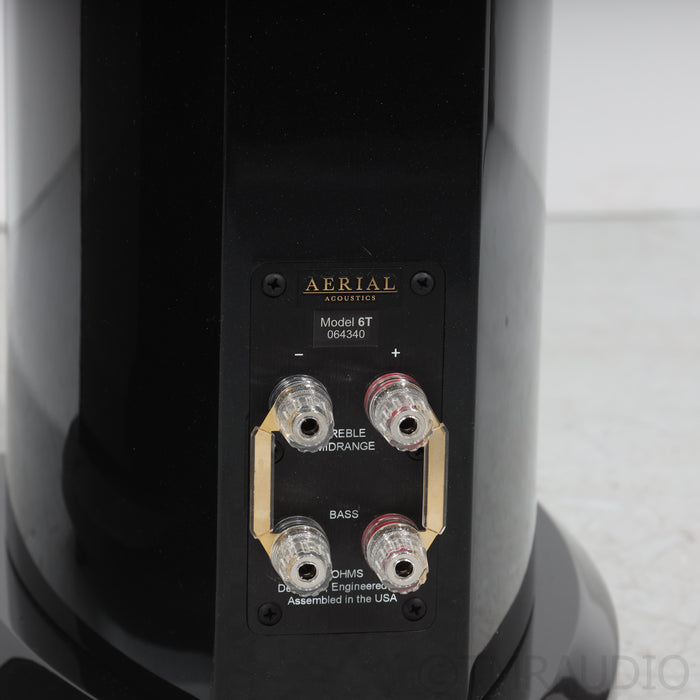 Aerial Acoustics 6T Floorstanding Speakers; Gloss Black Pair
