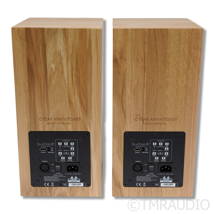Buchardt Audio A10 Active Wireless Bookshelf Speakers; Oak Pair