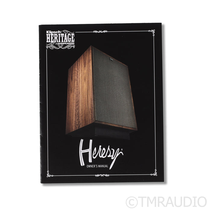 Klipsch Heresy IV Floorstanding Speakers; Walnut Pair