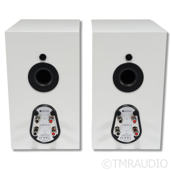 Monitor Audio Gold 50 6G Bookshelf Speakers; White Pair