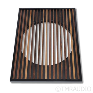 REL S/850 Premium Wood Grille; Black/Walnut (Open Box)