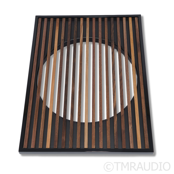 REL S/850 Premium Wood Grille; Black/Walnut (Open Box)