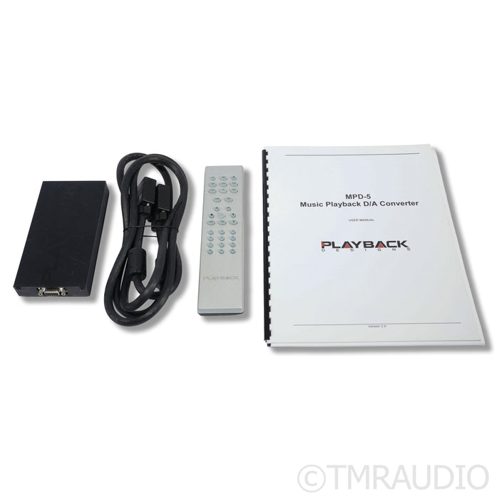 Playback Designs MPD-5 DAC; D/A Converter
