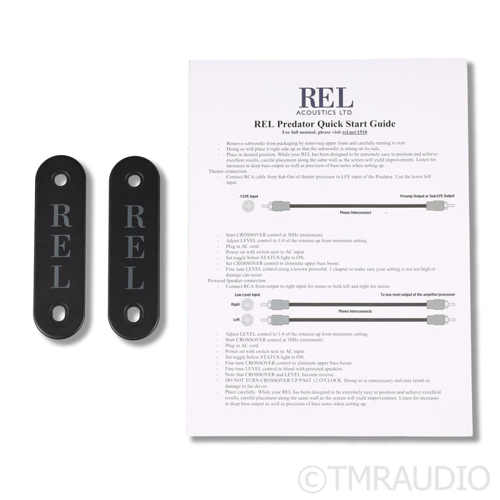 REL Acoustics HT/1510 Predator 15" Powered Subwoofer; Black