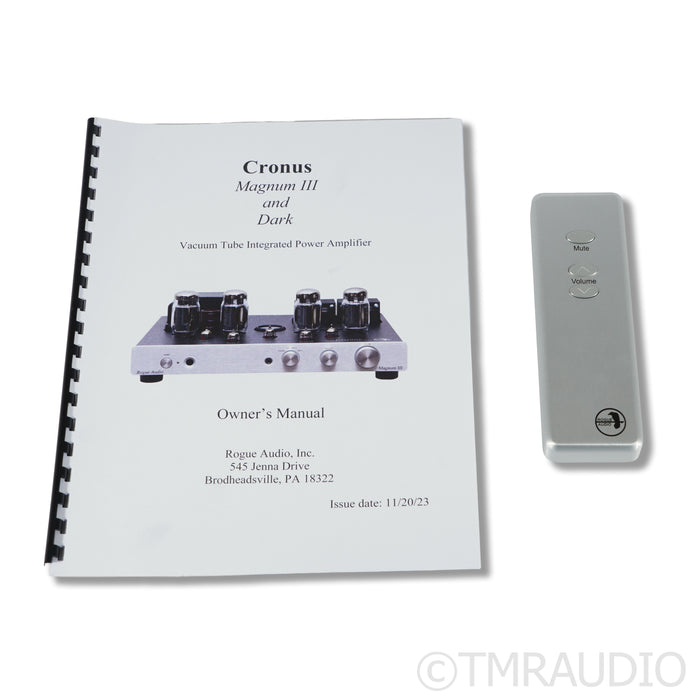 Rogue Audio Cronus Dark Stereo Tube Integrated Amplifier