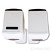 KEF LS50 Wireless II Active Bookshelf Speakers; White Pair with Stands