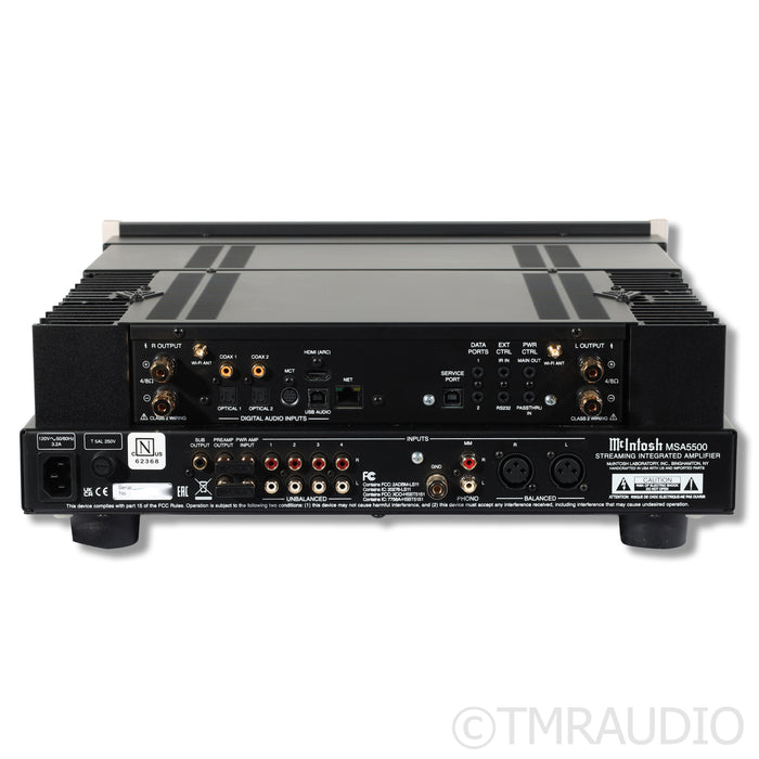 McIntosh MSA5500 Integrated Amplifier w/Built-In DAC/Wi-Fi/Bluetooth/MM Phono