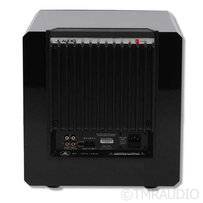 JL Audio E-Sub E-110 10" Powered Subwoofer; Gloss Black