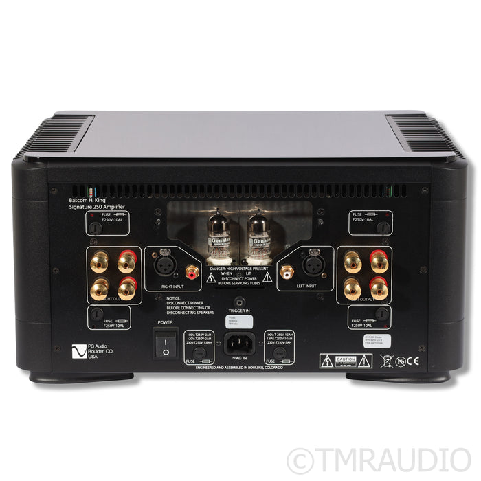 PS Audio BHK Signature 250 Stereo Tube Hybrid Power Amplifier; Black