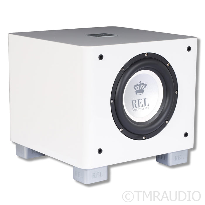 REL Acoustics T/7x 8" Powered Subwoofer; Piano White