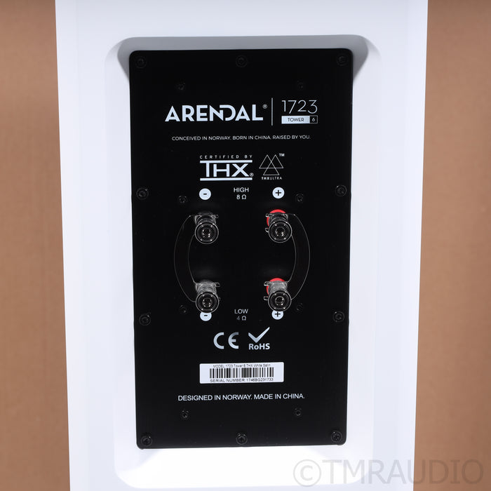 Arendal 1723 Tower S THX  Floorstanding Speakers; White Satin Pair
