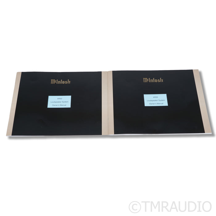 McIntosh XR50 Bookshelf Speakers; Gloss Black Pair