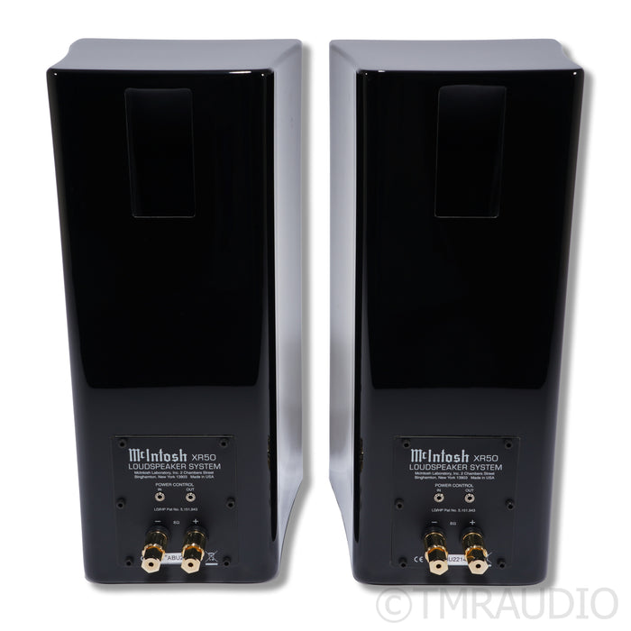 McIntosh XR50 Bookshelf Speakers; Gloss Black Pair